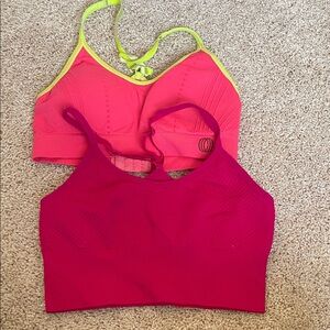 Vibrant Pink and Coral Sports Bras